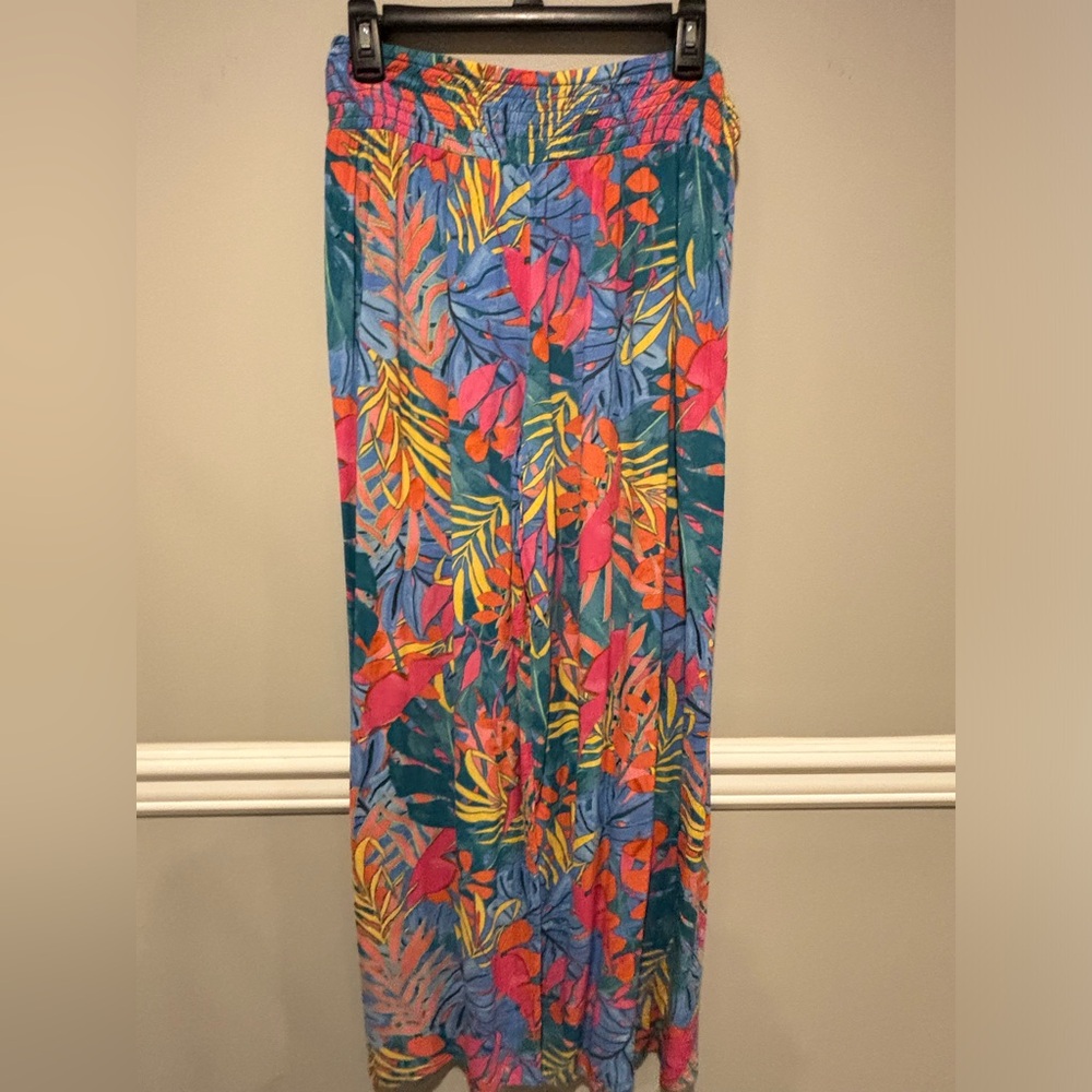 Women's Kona Sol Hawaiian Beaxh Cover Up Wide Leg Pants - Size Small NWOT
